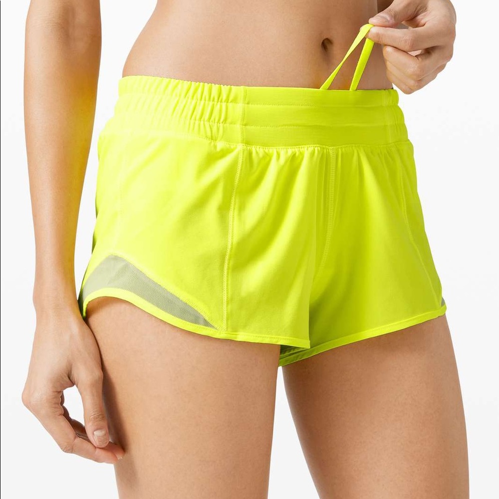 Neon Yellow Hotty Hot Shorts